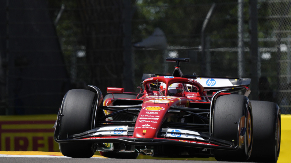 F1: Imola; Ferrari Leclerc vola in libere 1, solo 5/o Verstappen