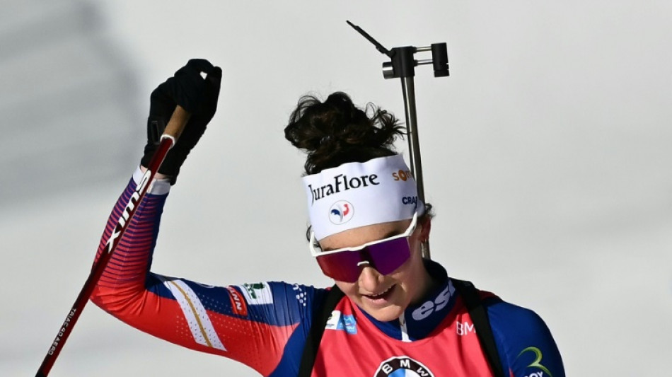 Biathlon: Jeanmonnot, sur son nuage, survole la poursuite d'Anterselva