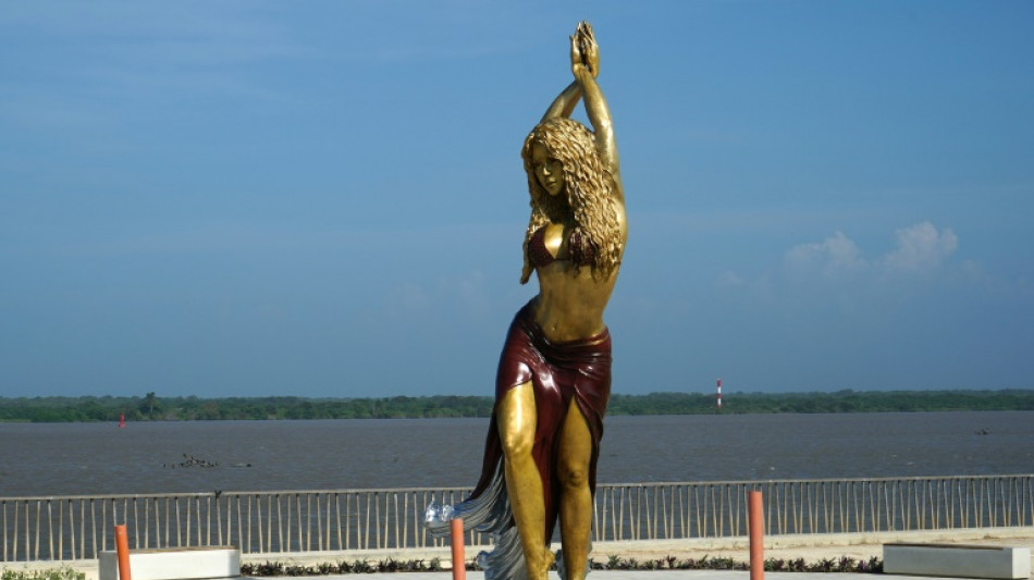 Shakira's Colombian home city unveils statue in her honor