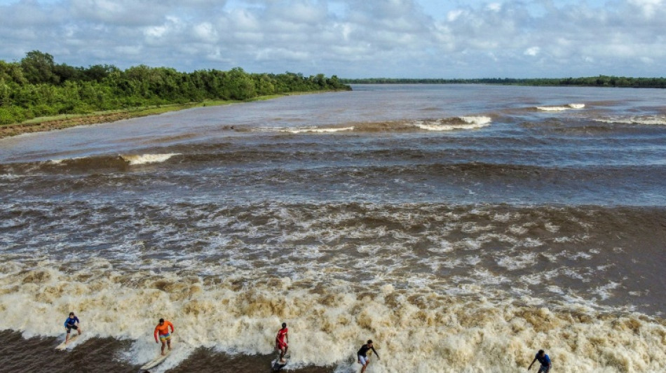 Une vague d'eau douce met les surfeurs au défi en Amazonie