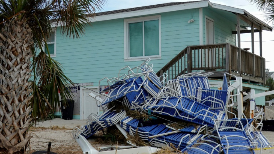 Florida island starts long clean-up after Hurricane Helene