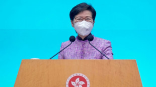 Hong Kong leader delivers defiant swansong speech