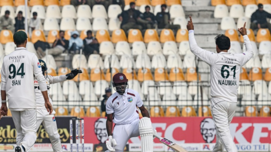 Noman hat trick as Pakistan dismiss West Indies for 163