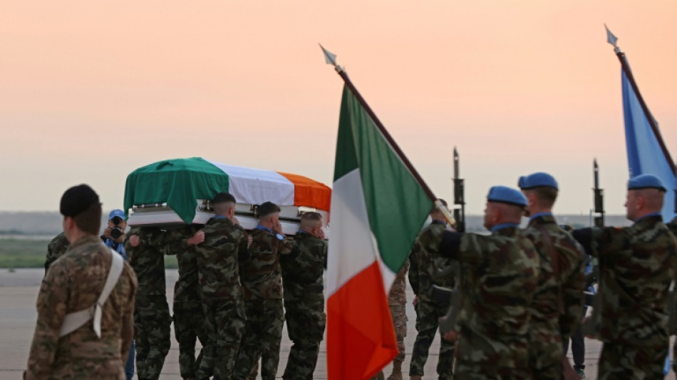 Memorial as Irish peacekeeper killed in Lebanon flown home