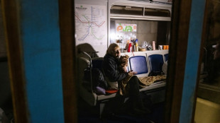 Elderly Ukrainians find shelter in metro carriages